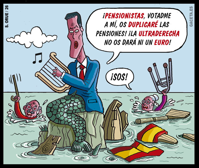 Las pensiones están en peligro si continúa Pedro Sánchez