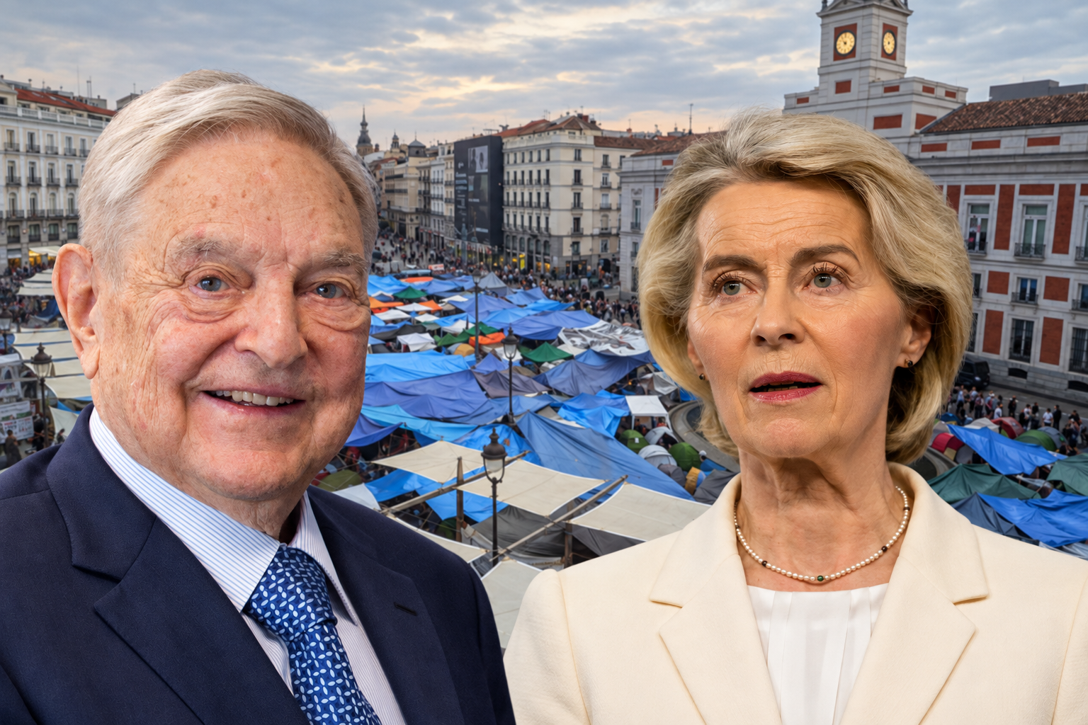 Bruselas y una fundación vinculada a Soros financian la acampada de Sol con el pago de estructura, campañas, encuentros y hasta viajes y alojamiento de activistas