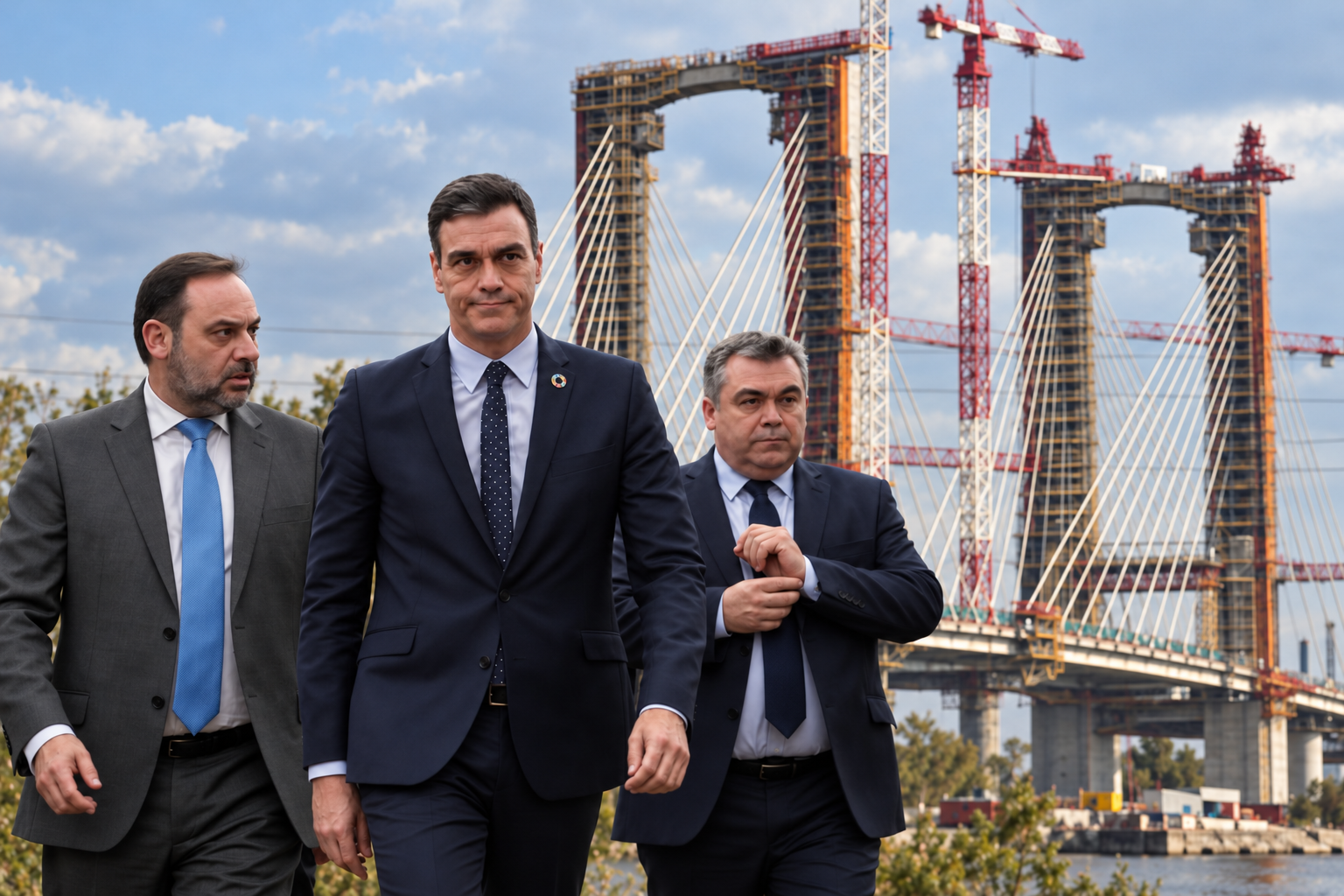 La UCO investiga el cobro de comisiones ilegales del PSOE sobre la obra paralizada en el Puente de Sevilla a la que Transportes destinó 137 millones