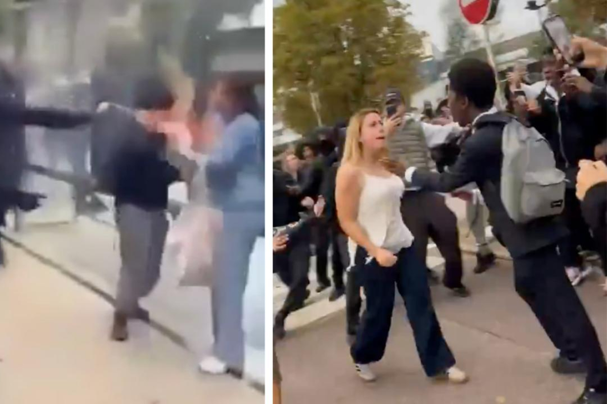 Atacan con un lanzallamas a una mujer blanca durante las manifestaciones de estudiantes de origen inmigrante en Francia