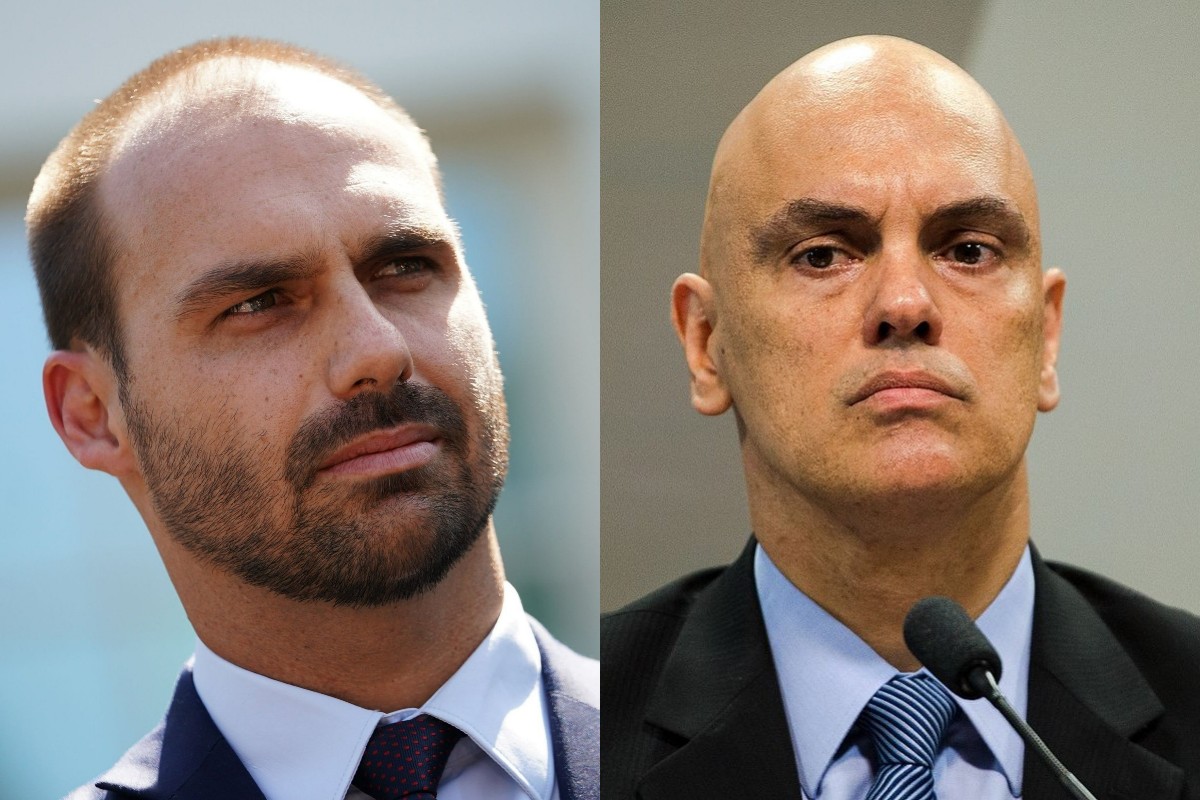 El juez Alexandre de Moraes, desesperado por el triunfo de Flávio Bolsonaro en primera vuelta: emite una orden de arresto contra su hermano Eduardo