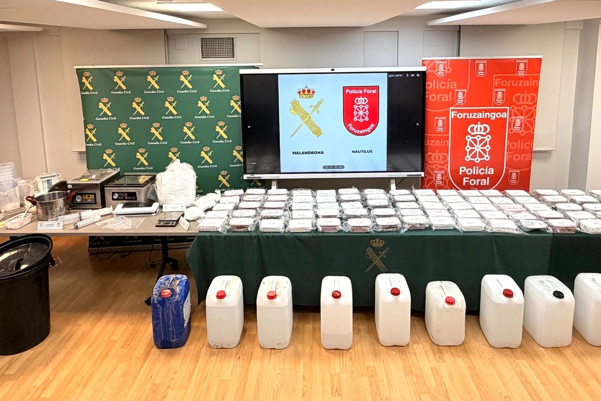 Desmantelan en Navarra un laboratorio que fabricaba hasta 400 kilos de la droga speed por encargo